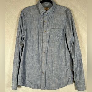 1901 Nordstroms Men’s Long-Sleeve‎ Blue Chambray Casual Button Down Large